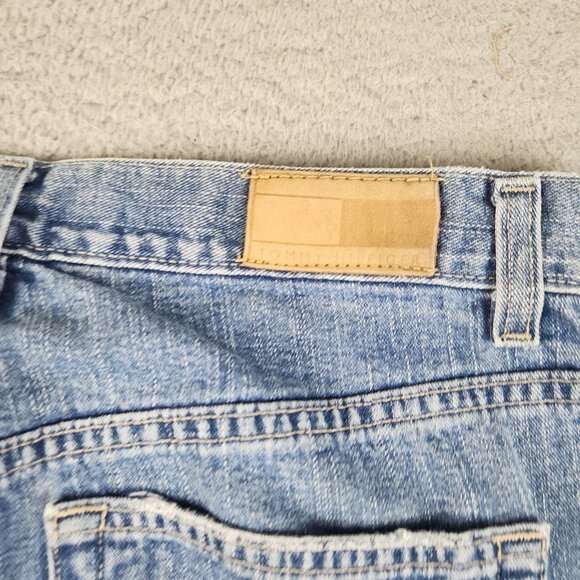 Tommy Hilfiger Jeans Women's 10 Classic Boot Relaxed Fit Y2K Trouser Blue Denim - Picture 10 of 10